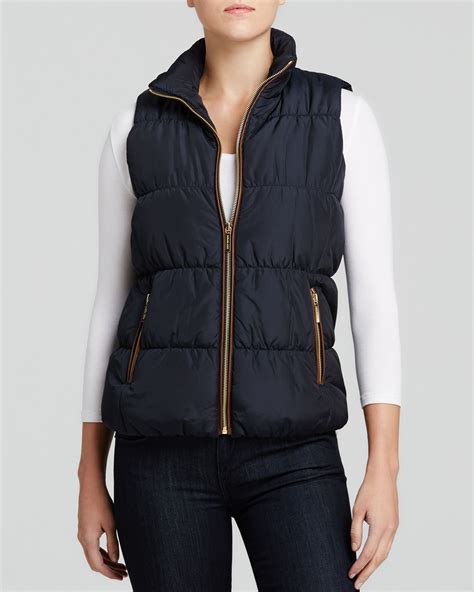 women's michael kors vests|michael kors quilted puffer.